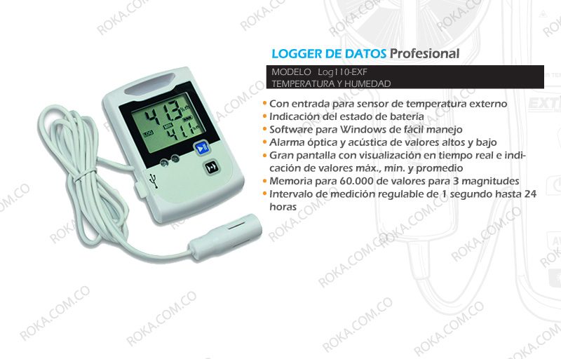 Medidor Temperatura/humedad Sonda Ext.