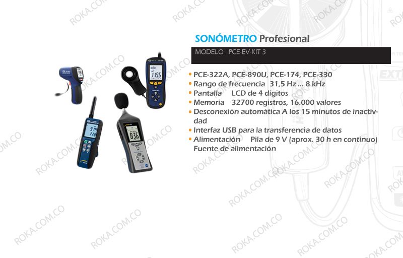 Sonómetro PCE-322A