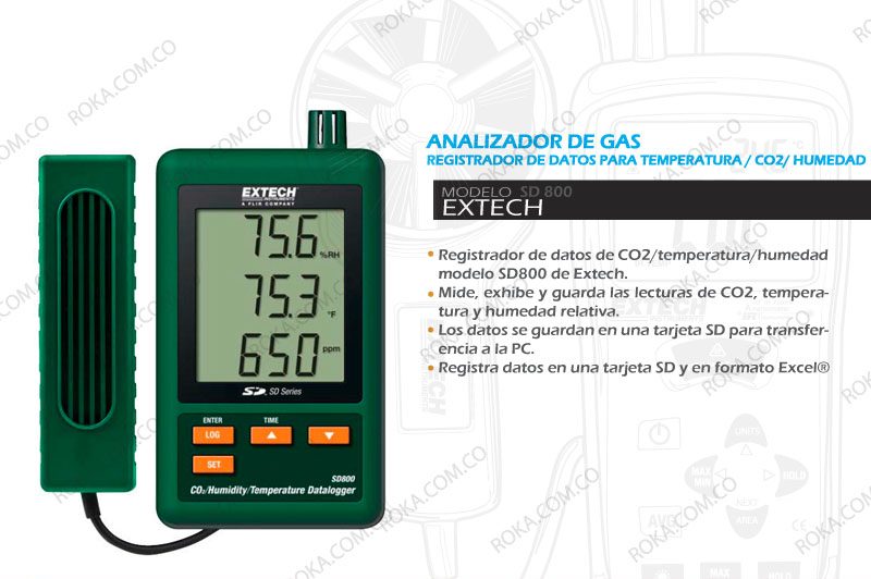venta-analizadores-de-gas-extech-sd800