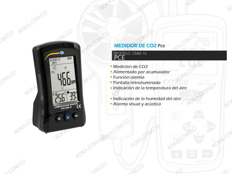 Medidor de CO2 PCE-CMM 10