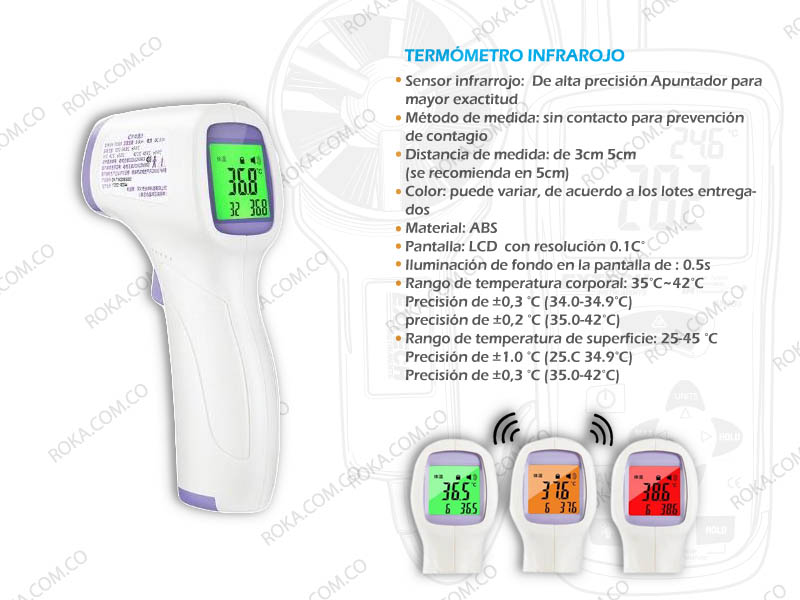 Venta de termómetro infrarojo en Bogotá - Colombia